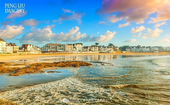 大西洋畔法国小镇quiberon风光 - 布列塔尼地区海边小镇,那里有美丽的