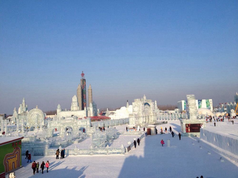 冰雪大世界的全景图 哈尔滨