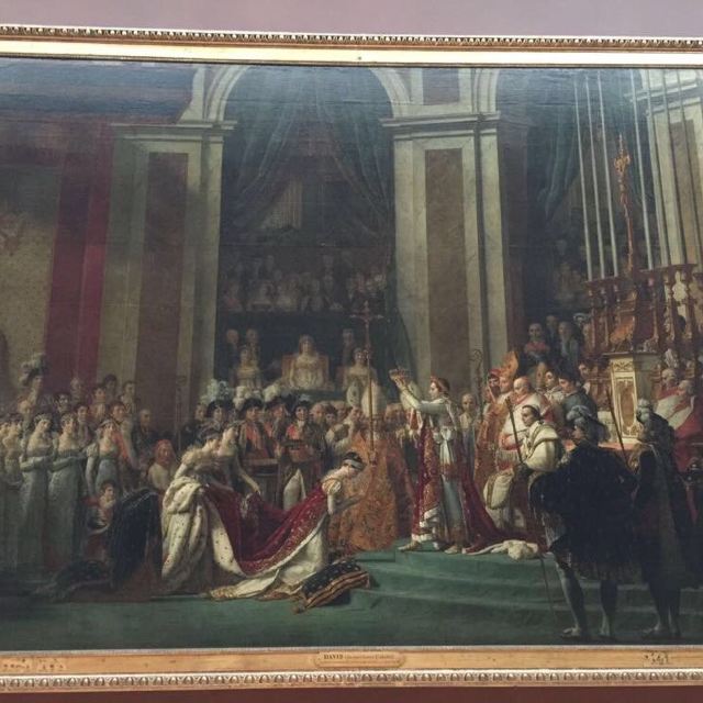 拿破仑加冕油画,画中故事很多,请百度吧