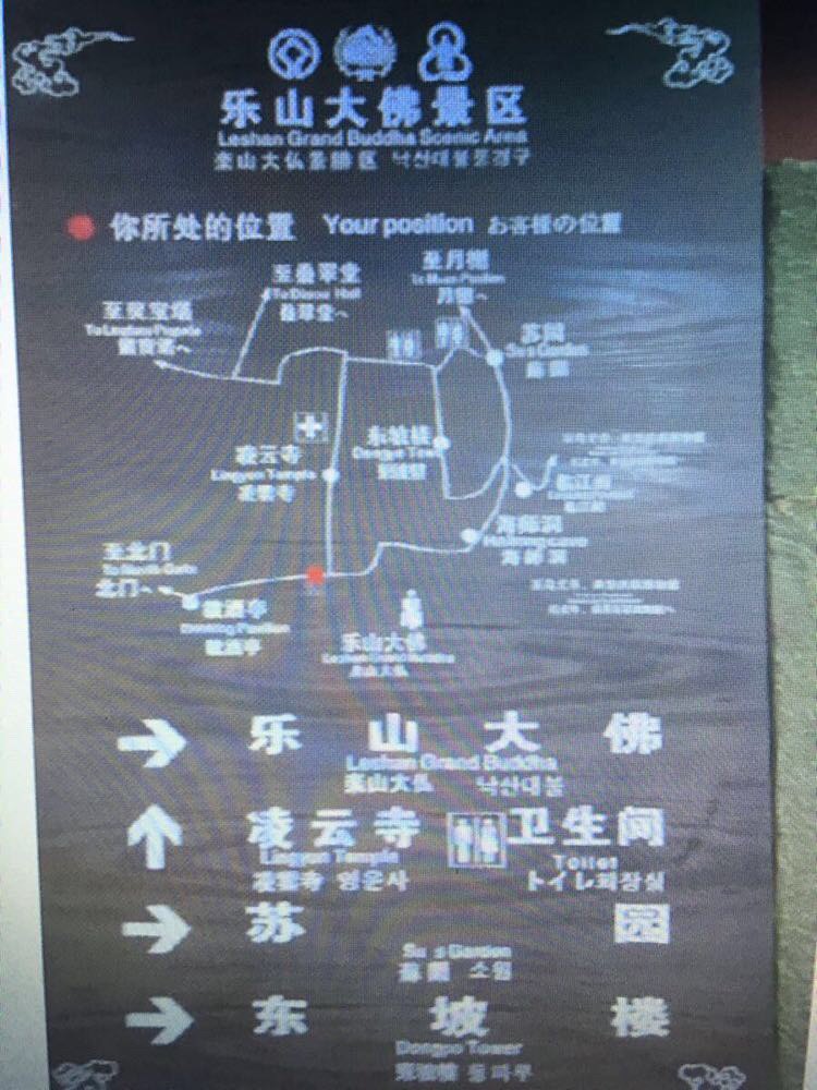 大佛景区路线图