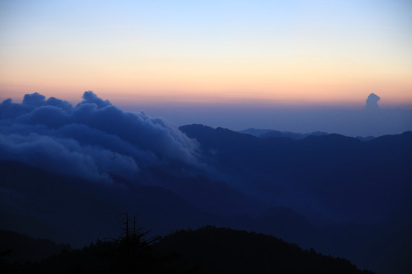 神农架景区日落