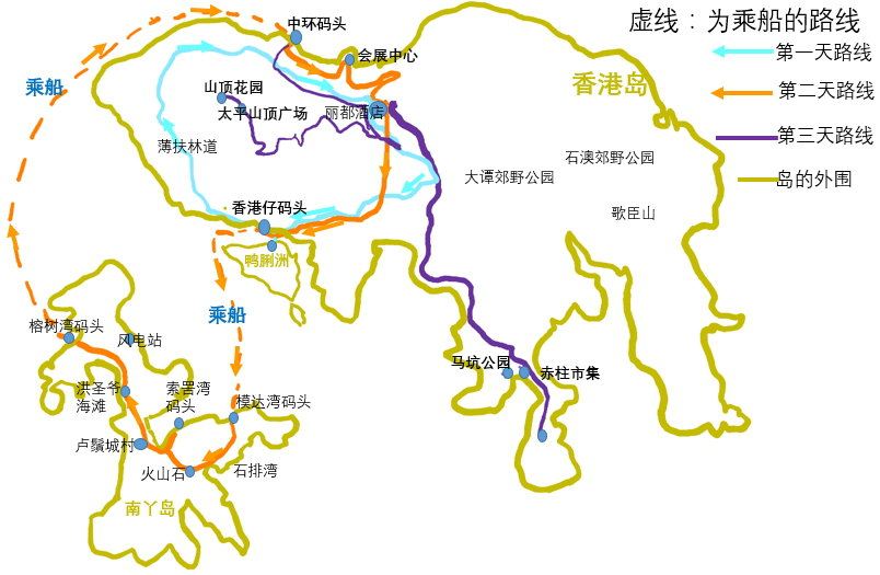 香港港岛,南丫岛,鸭脷洲,赤柱自由行三天,多角度欣赏香港港岛之风姿