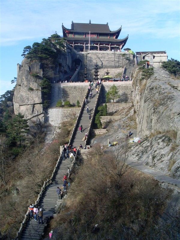 天台寺是九华山海拔最高的寺庙.