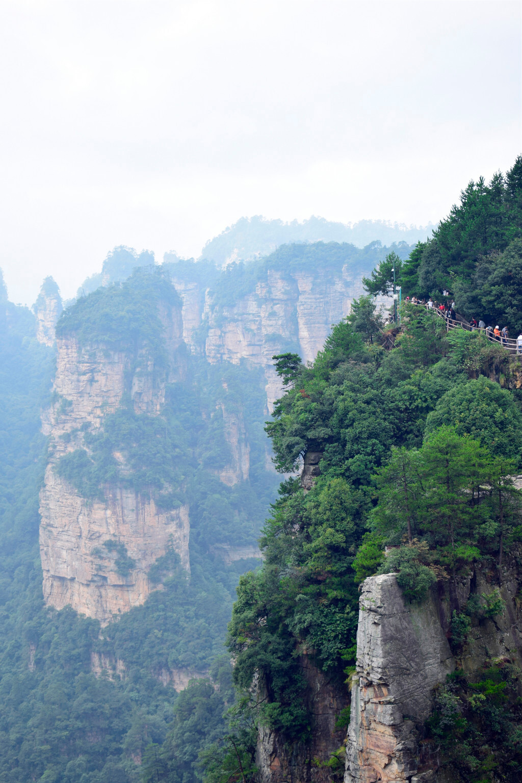 景點四:天下第一橋 其實天下第一橋就在袁家界旁邊,去第一橋的途鐘行