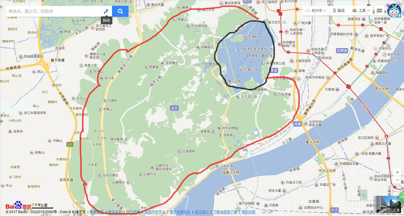 大家看西湖才多大啊,其他那些地都是公園,都可以去,我先去南邊的雷鋒