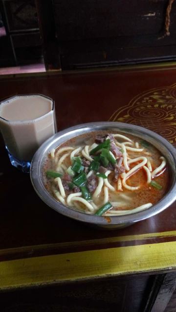 藏面与甜茶很配哦