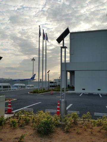 晚霞中的那霸国际机场