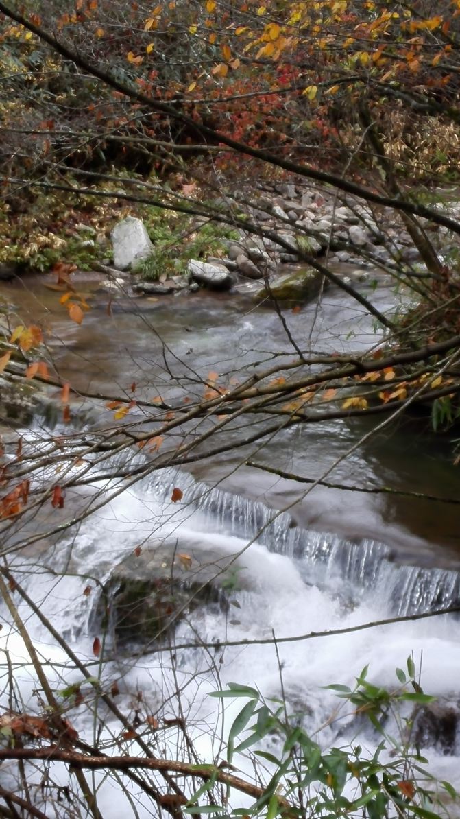 清澈的溪水和那干净的涧石相碰溅起洁白的水花,水瀑.