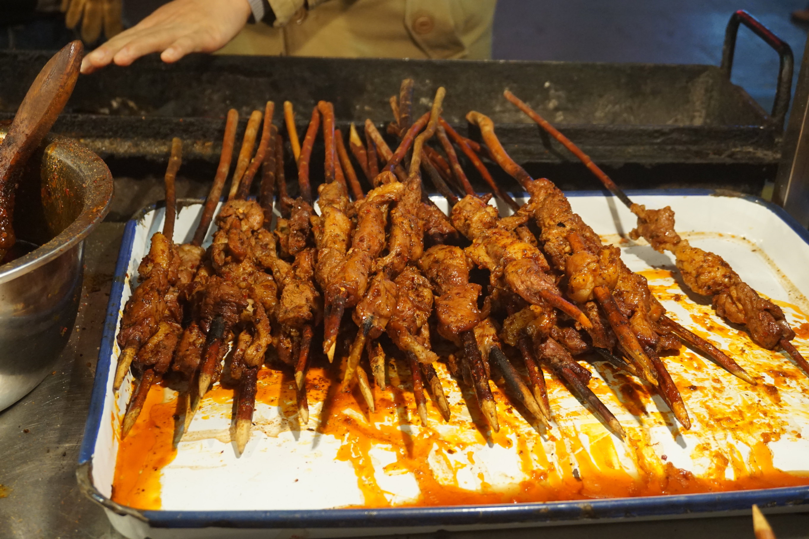 红柳羊肉10元/串 回民街