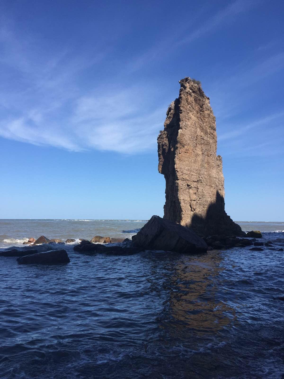 水質不錯哦 這石頭寓意一帆風順 海驢島