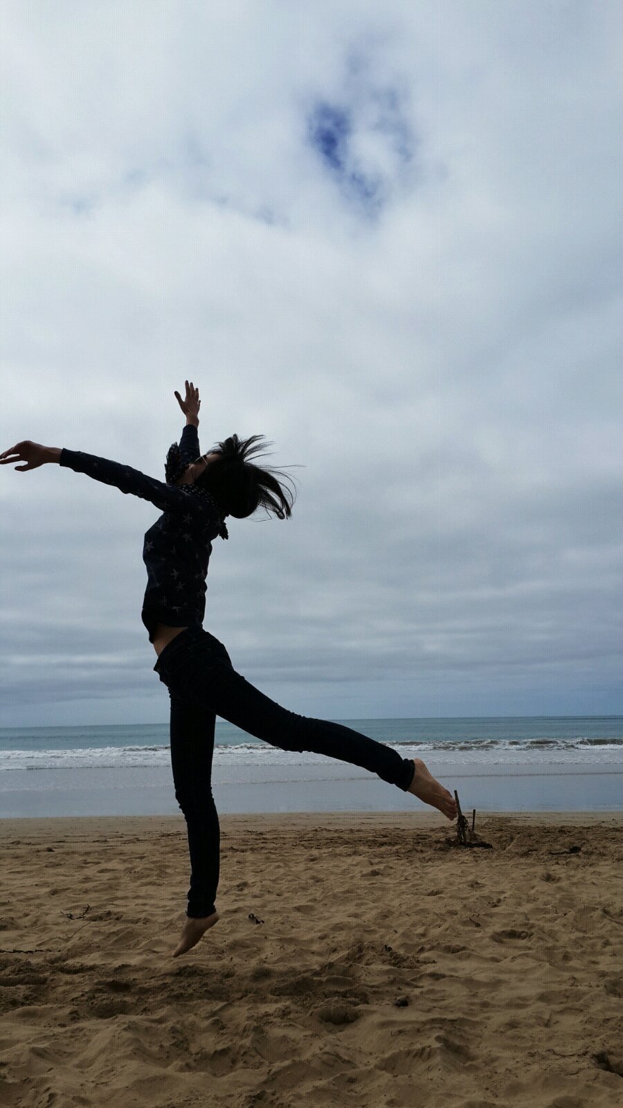 沙滩跳跃,模特很重要! 大洋路