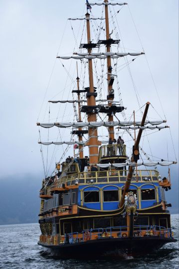 箱根海盗船,费用包括在周游券里 箱根