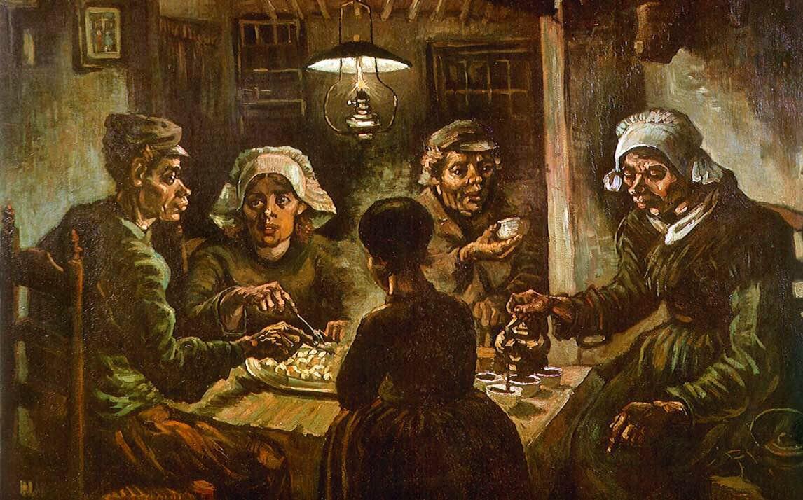 吃土豆的人 《potato eaters, 1885》 梵高美術館