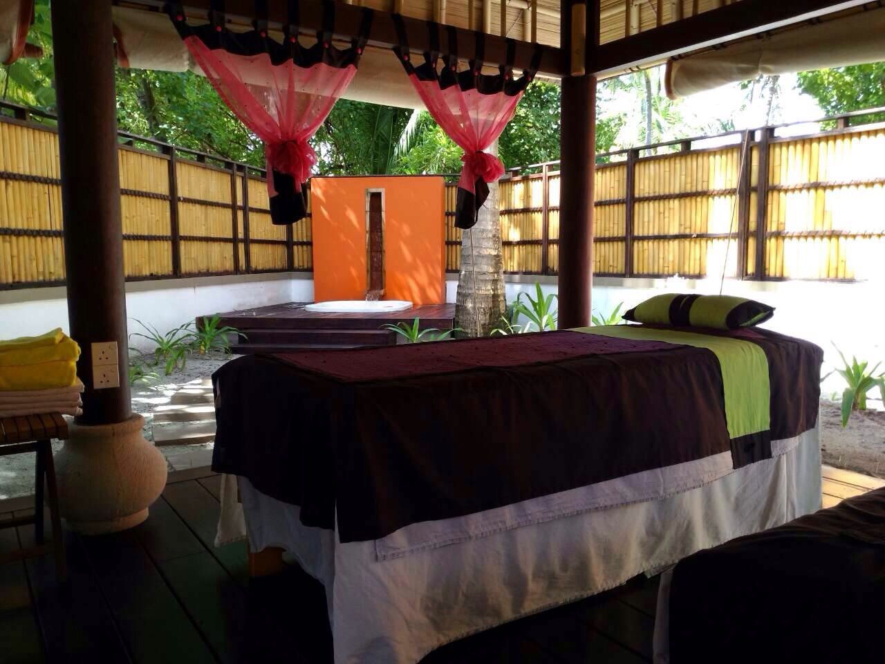 露天spa,闭上眼感觉离大自然好近 马尔代夫薇拉瓦鲁岛