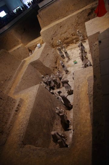 尚未完工的三号坑 秦始皇兵马俑博物馆