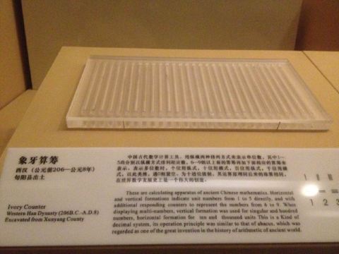 象牙算盘啊啊啊! 陕西历史博物馆
