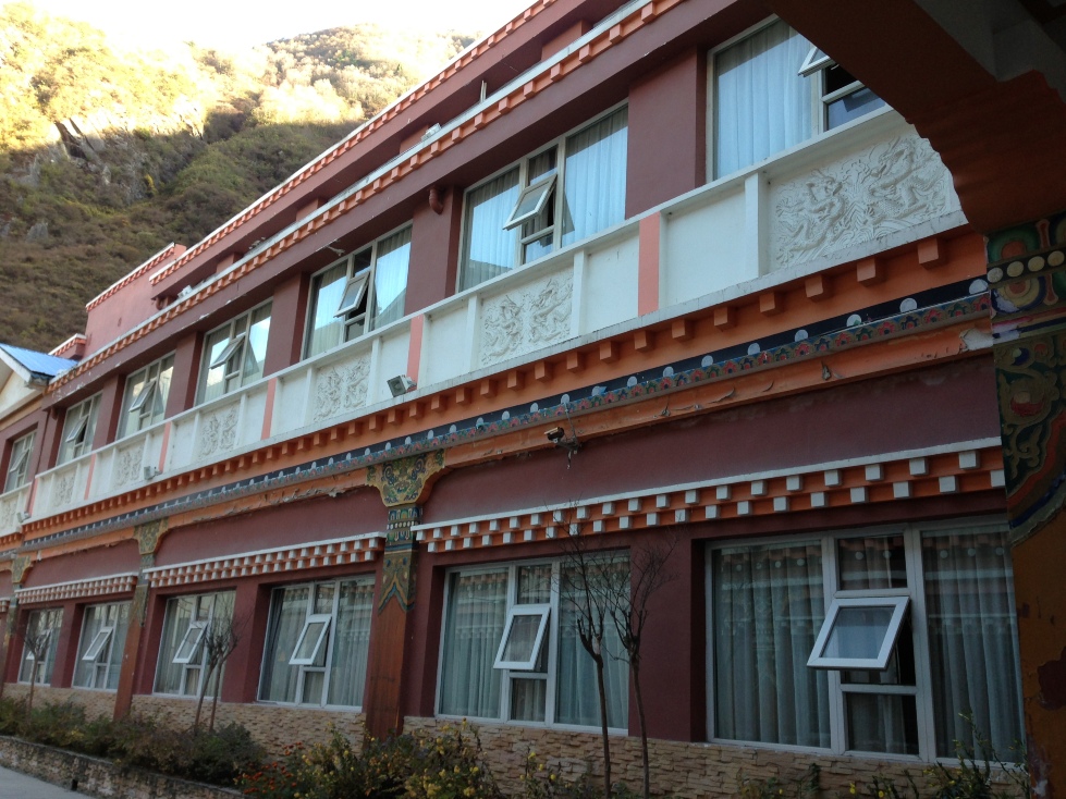 酒店一角.藏式风格. 康定